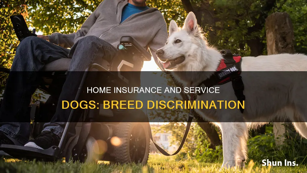 can homeowners insurance ban breed specific if service dog