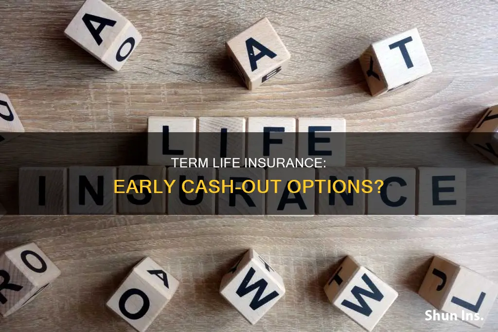 can I caah out my term life insurance polixy early