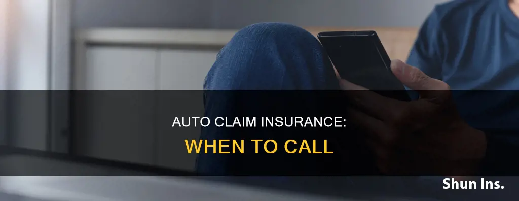 can I call insurance dept about my auto claim