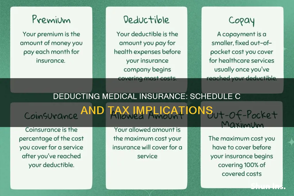 can I deduct medical insurance on schedule c