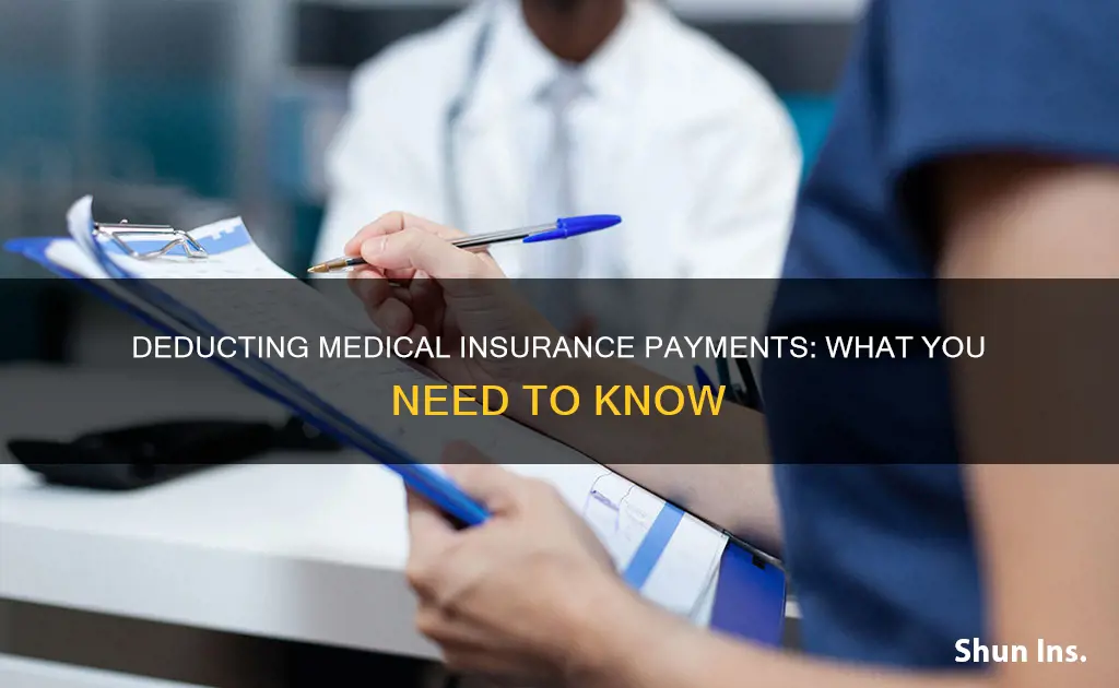 can I deduct medican insurance payments
