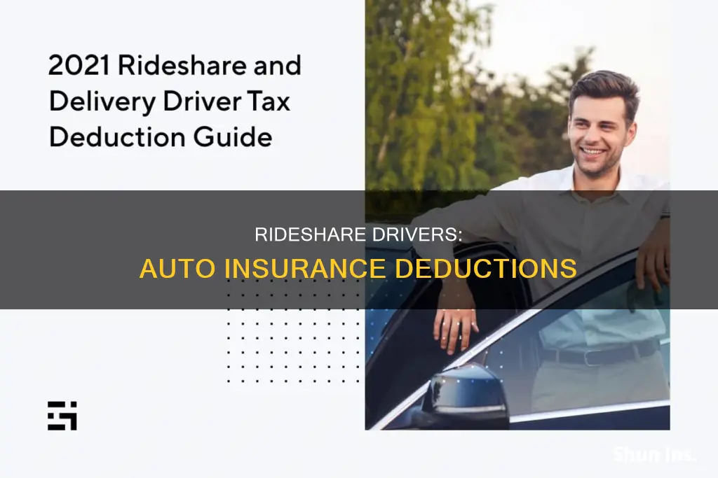 can I deduct my auto insurance as a rideshare driver