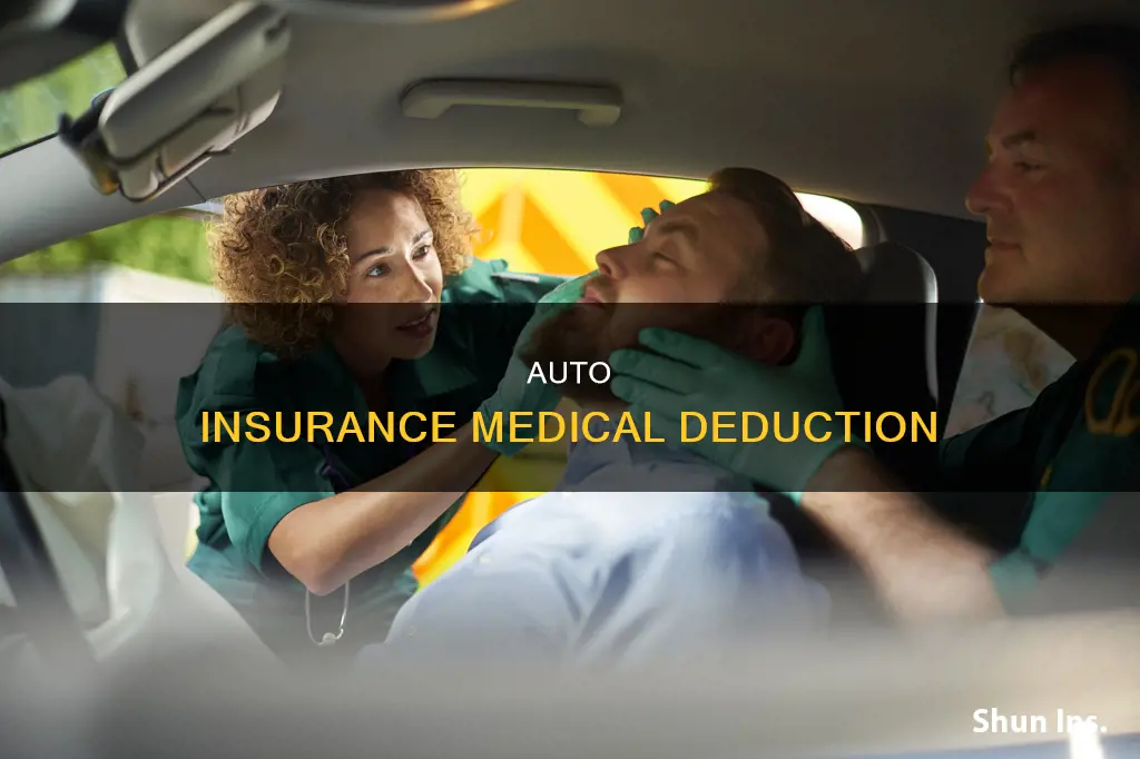 can I deduct the medical from auto insurance