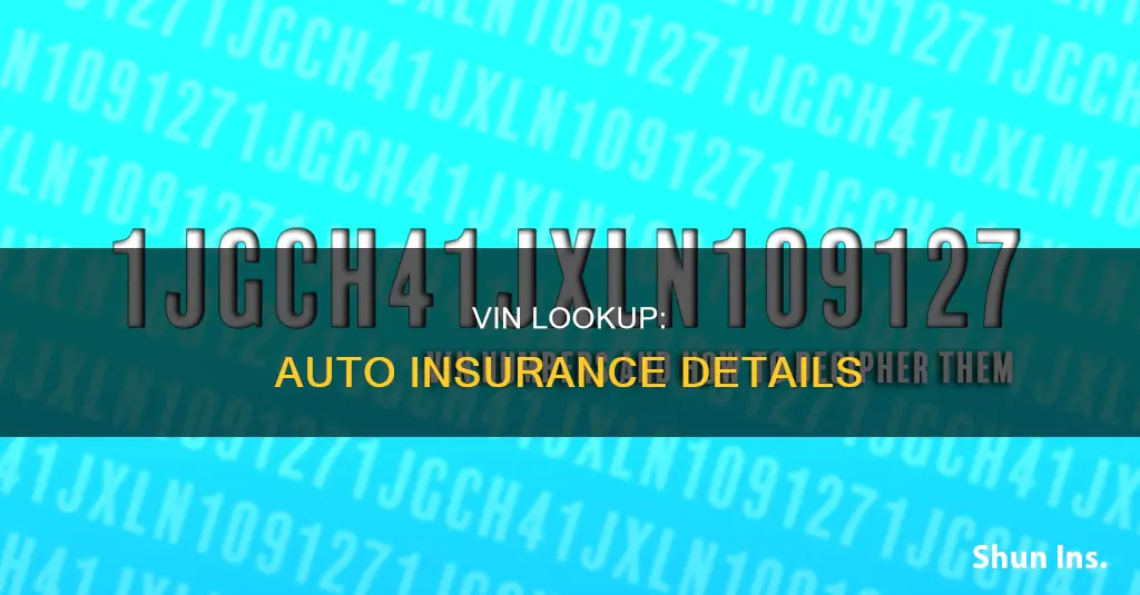 can I find out auto insurance through vin number