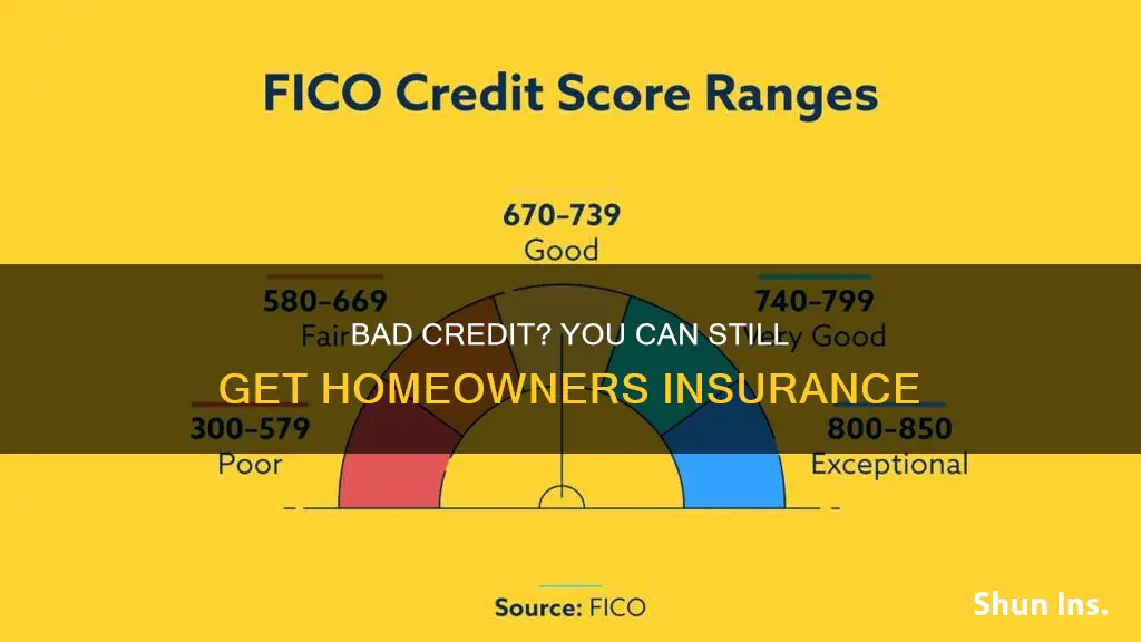 can I get homeowners insurance with bad credit