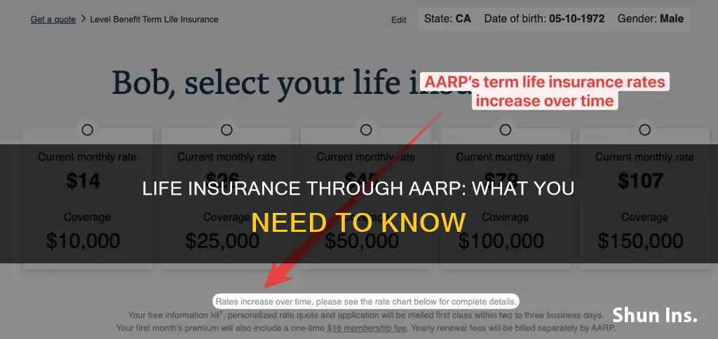 can I get life insurance through aarp