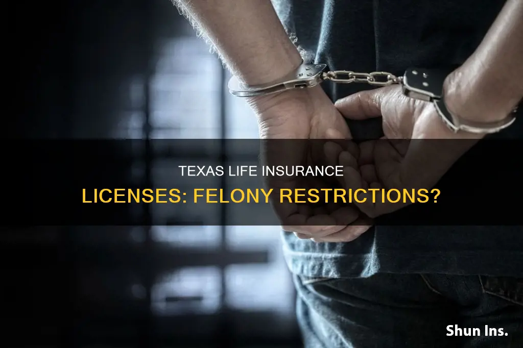 can I get texas life insurance license with a felony