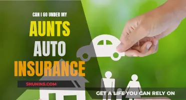 Auto Insurance: Aunt's Policy Extension