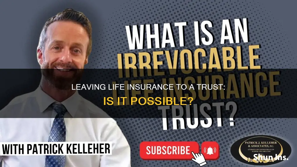 can I leave my life insurance to a trust