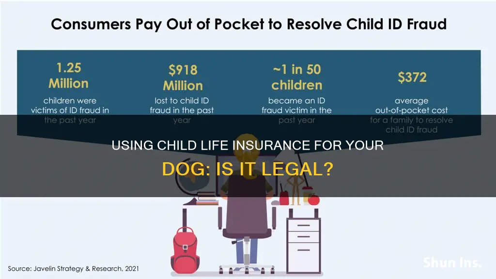 can I legally use child life insurance on my dog