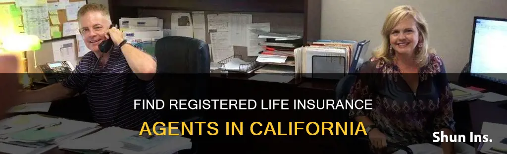 can I look up registered life insurance agents in California