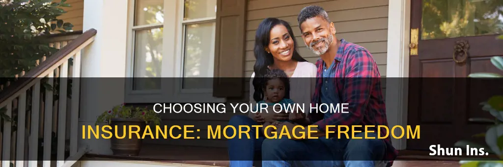 can I pick my homeowners insurance on a mortgage
