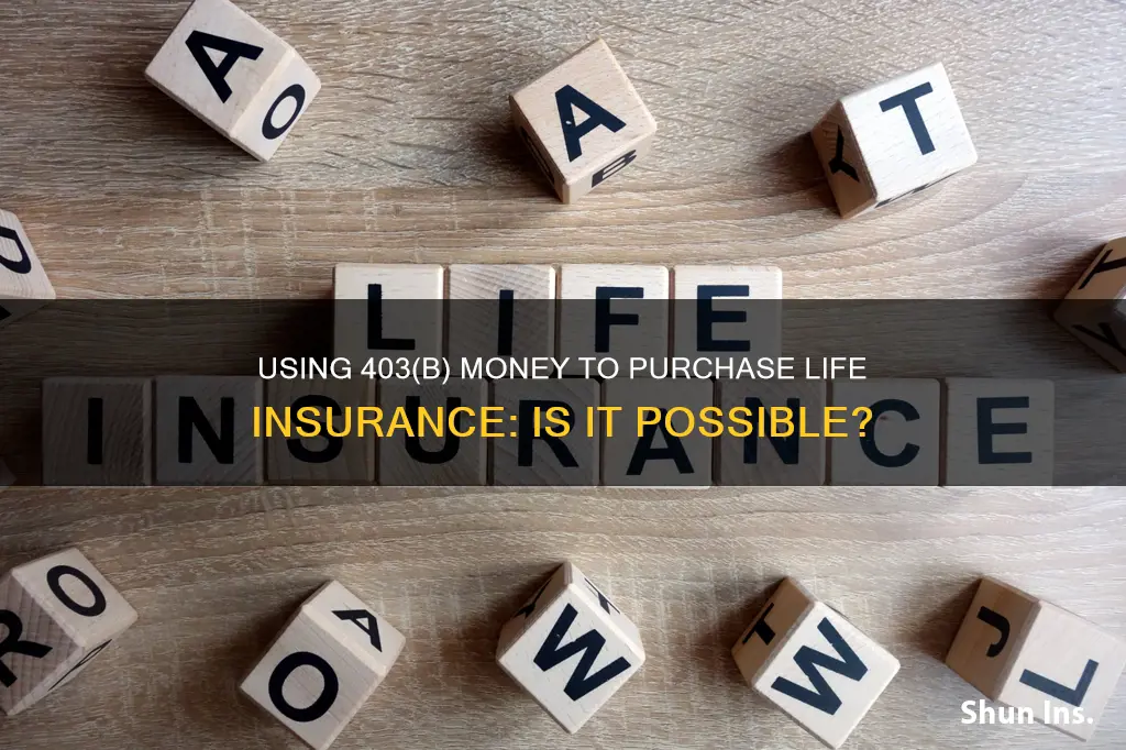 can I purchase life insurance with 403b money