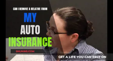 Removing Relatives from Your Auto Insurance