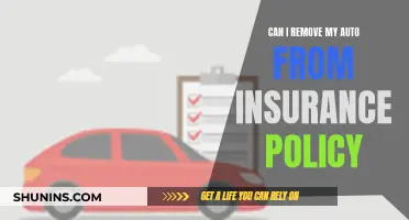 Removing Your Auto From Insurance Policy