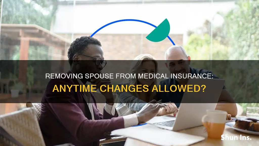 can I remove my spouse from my medical insurance anytime