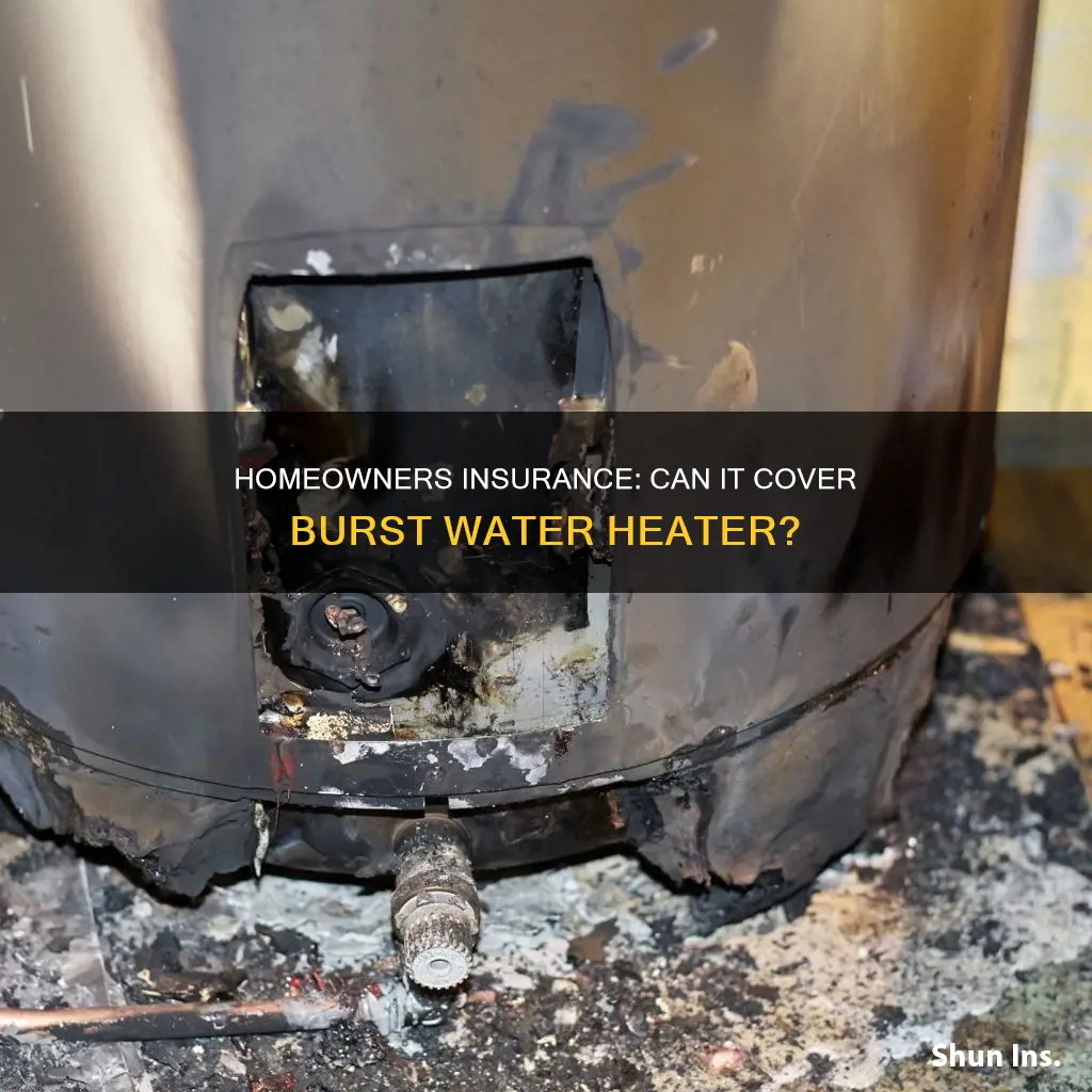 can I use homeowners insurance for burst waterheater