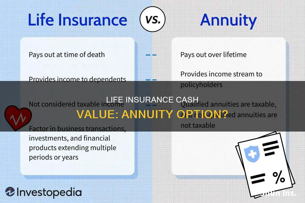 can I use life insurance cash value for annuity