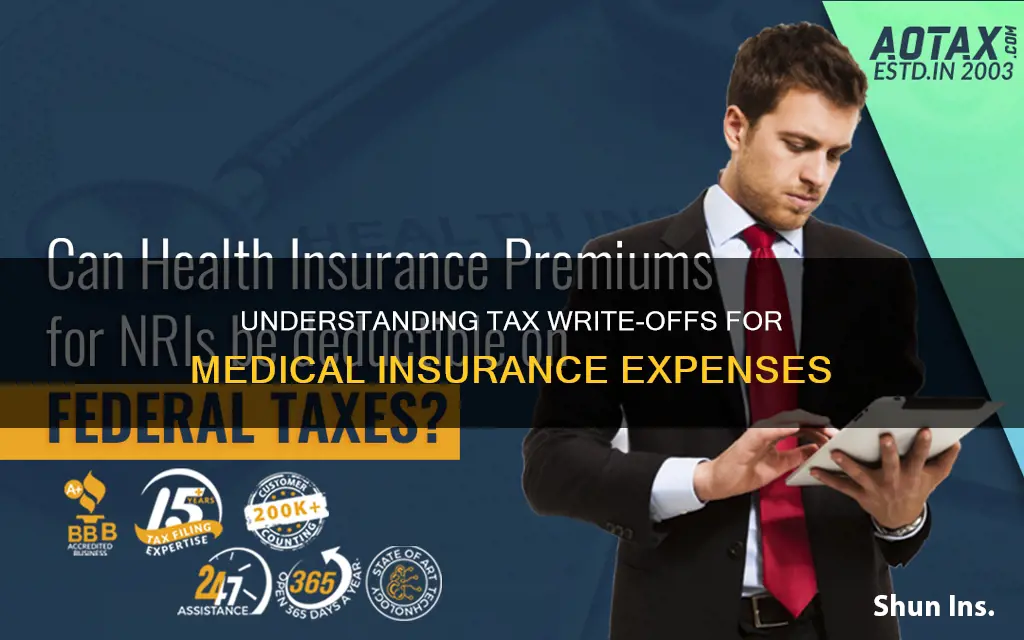 can I write off medical insurance on my taxes