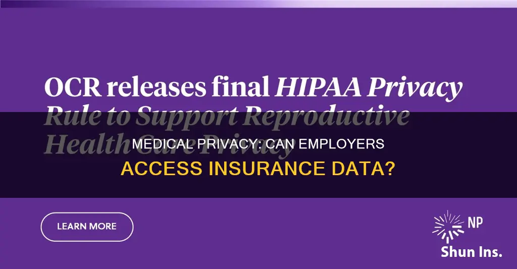 can insurance companies provide medical information to my employer