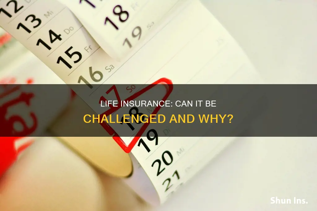 can life insurance be contested