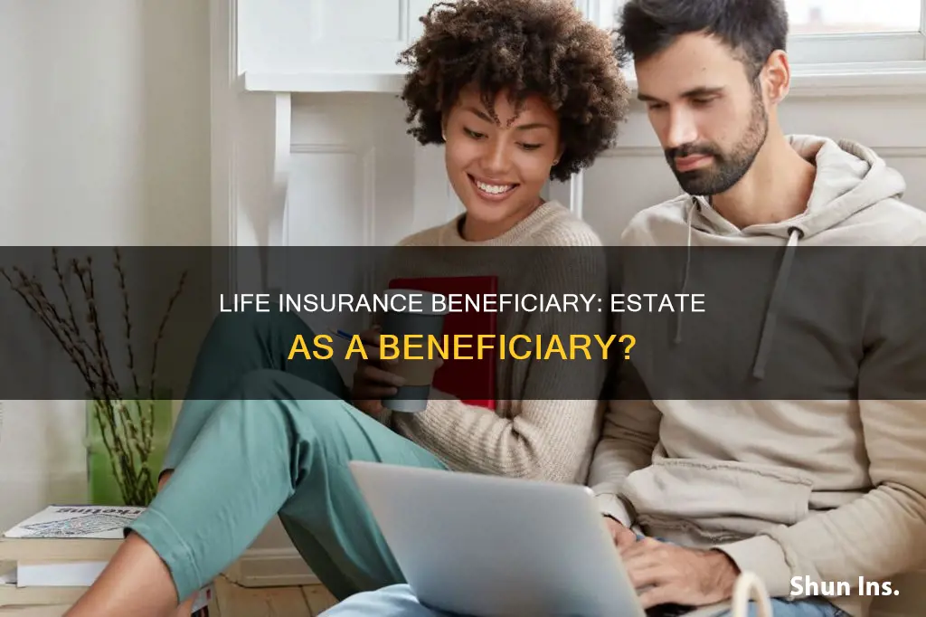 can life insurance beneficiary be an estate