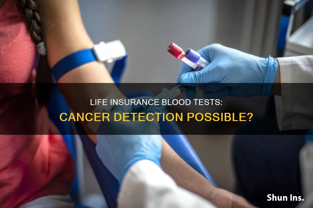 can life insurance blood test detect cancer