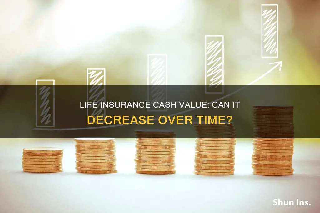 can life insurance cash value gone down