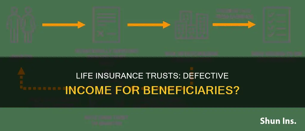 can life insurance trust income be defective to beneficiaries