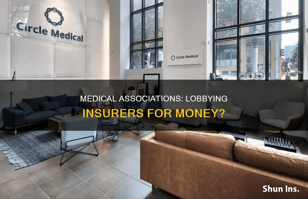 can medical associations lobby insurance companies for money