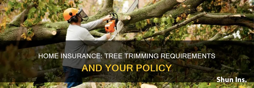 can my homeowners insurance make me trim my trees