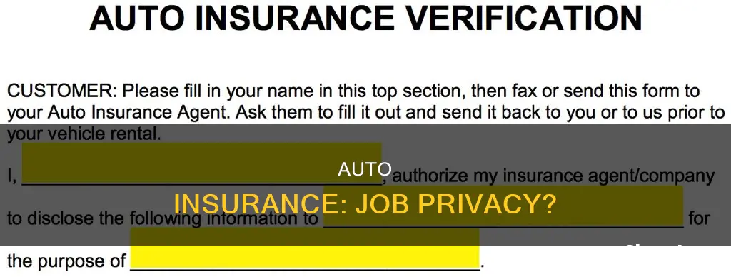 can my job see if my auto insurance is active