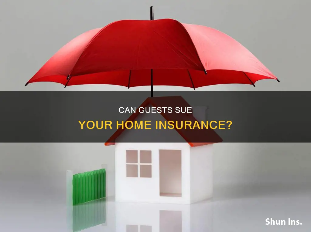can someone sue your homeowners insurance if they live there