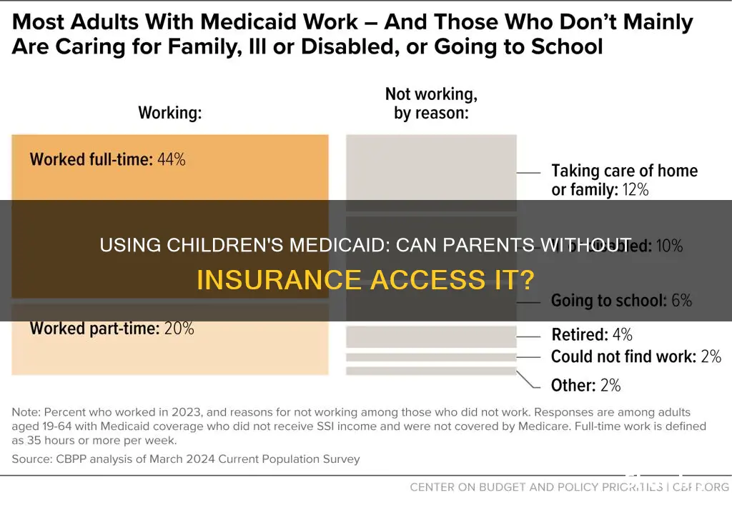 can someone with no insurance use their children