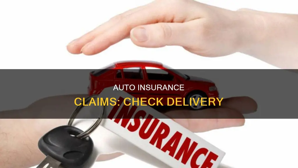 can the auto insurance company send you a check