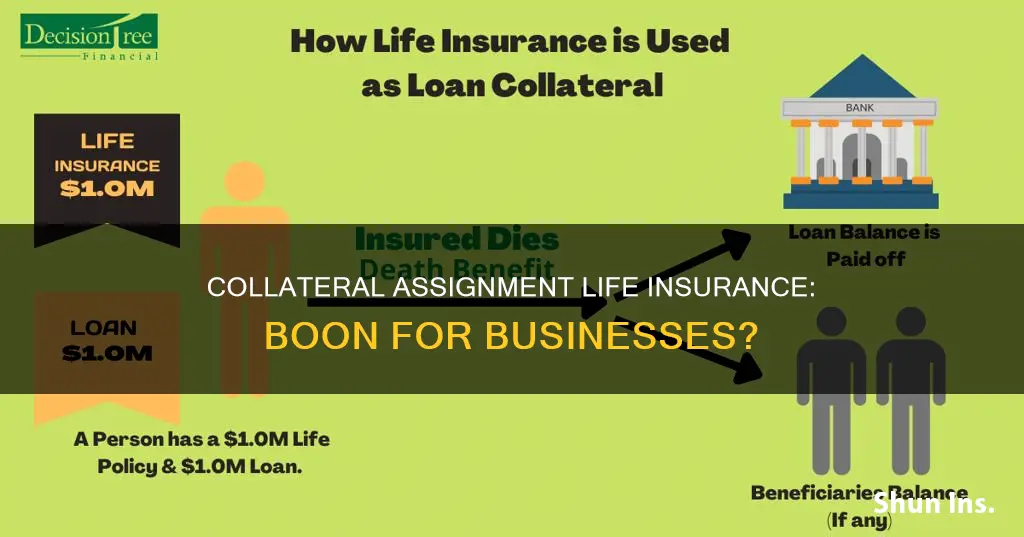 can the business be beneficiary in collateral assignment life insurance