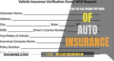 Auto Insurance Proof: Can You Ask a Friend?