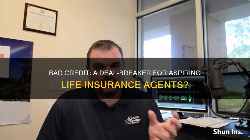 can you be a life insurance agent with bad credit