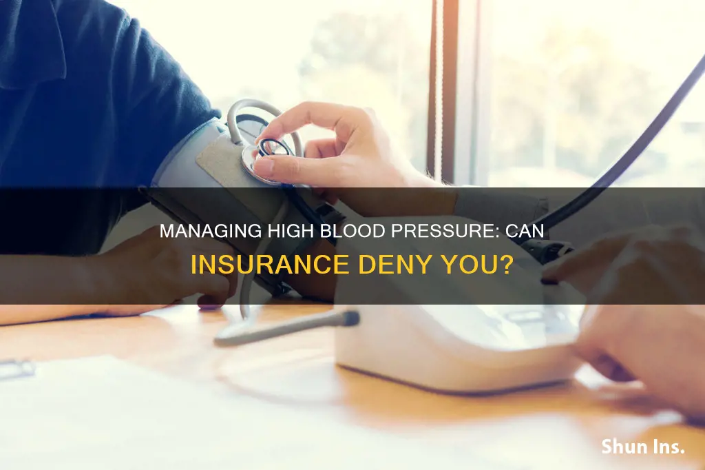can you be denied medical insurance for high blood pressure