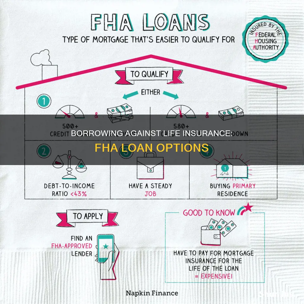 can you borrow against life insurance for a fha loan