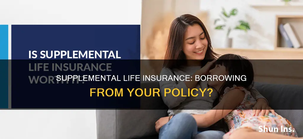 can you borrow from supplemental life insurance