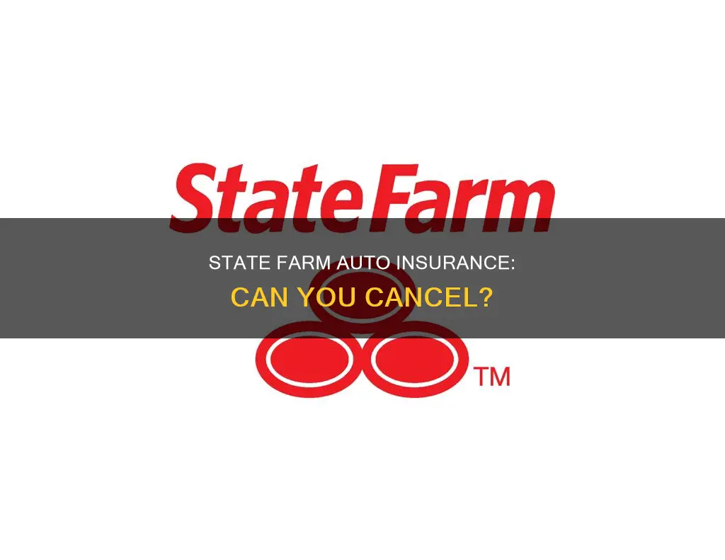 can you cancel a state farm auto insurance