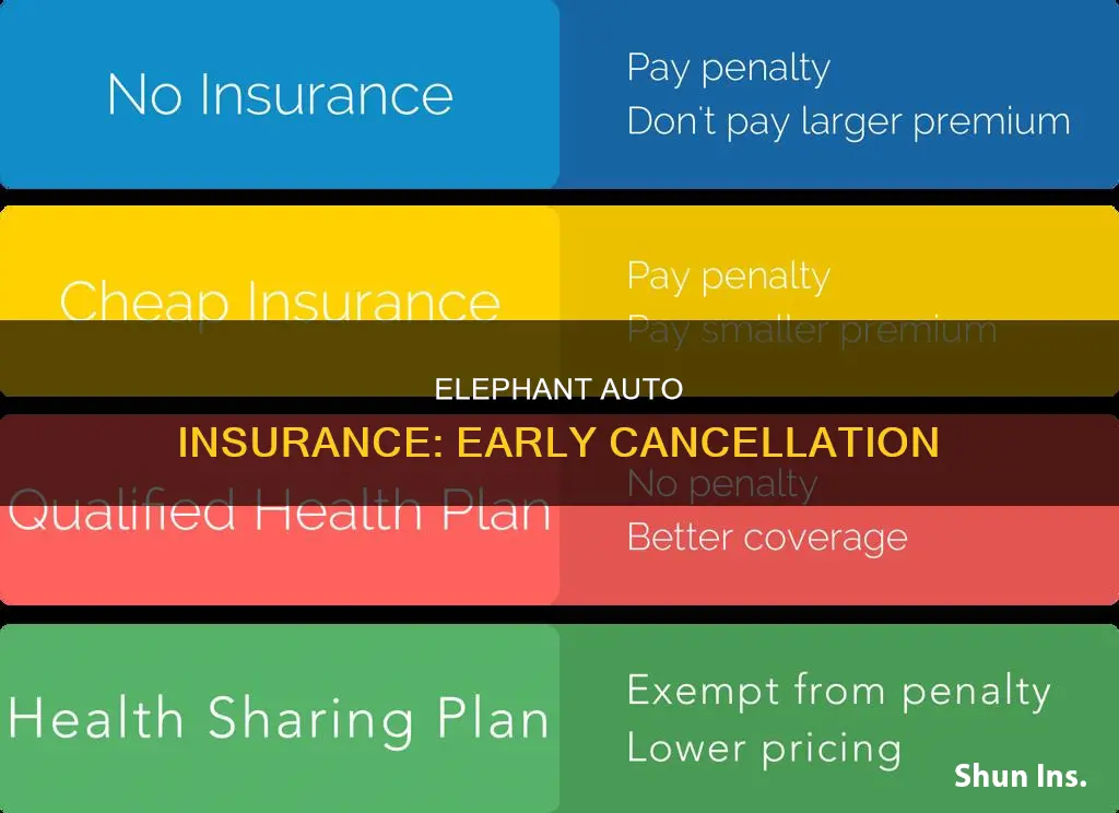 can you cancel elephant auto insurance early without a penalty