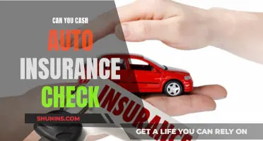 Auto Insurance Check: Cash or Not?