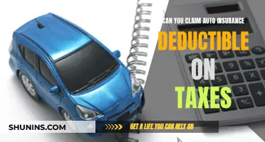 Auto Insurance Deductible: Tax Claim?