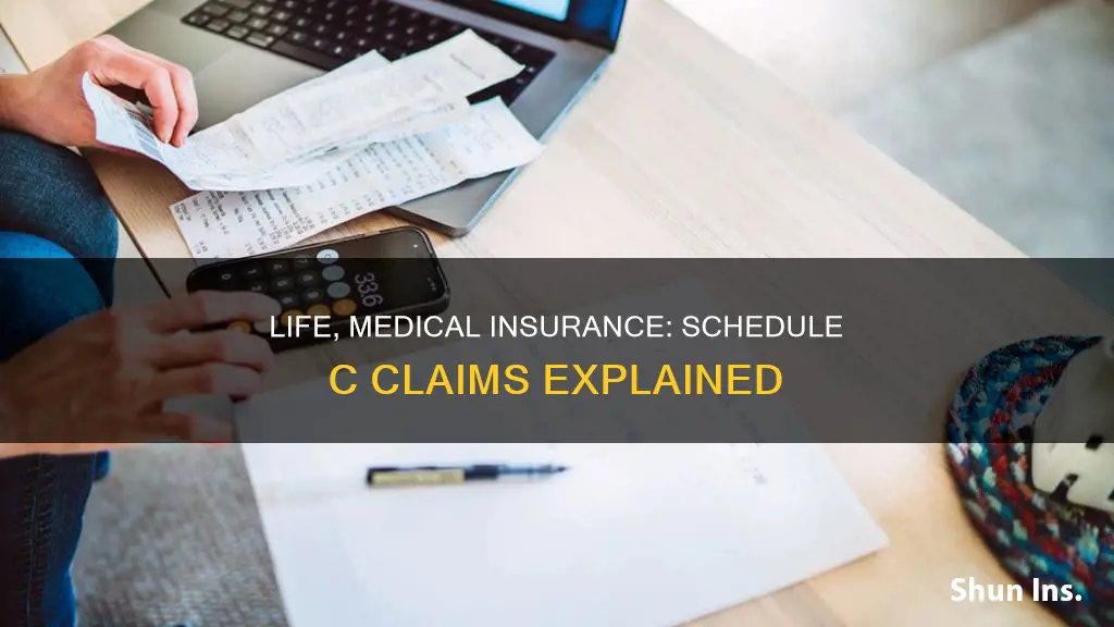 can you claim life and medical insurance on schedule c