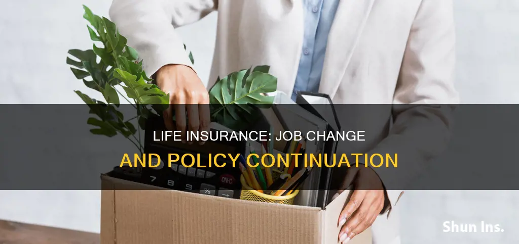 can you continue life insurance after leaving a job