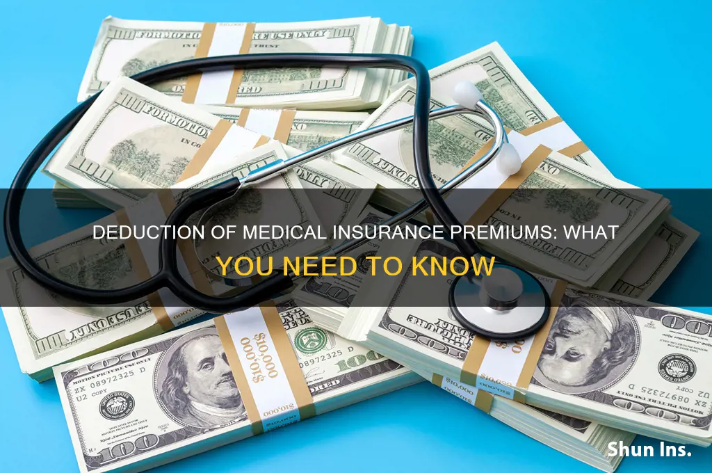 can you deduct medical insurance premiums