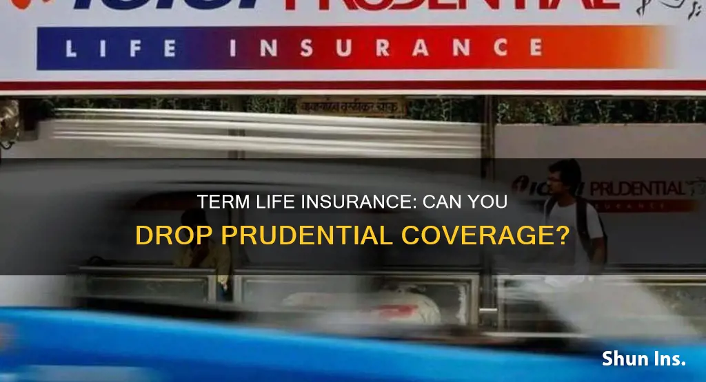 can you drop prudential term life insurance