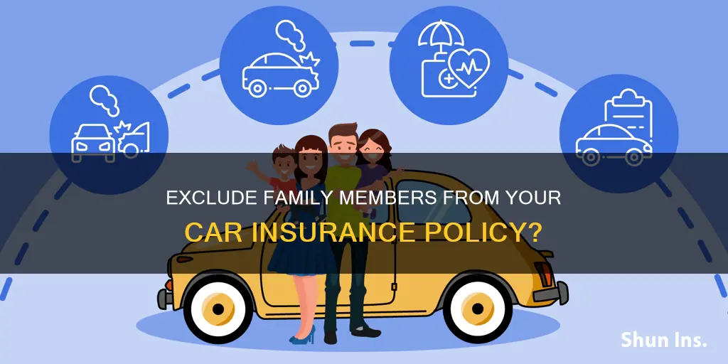 can you exclude a household member from auto insurance policy